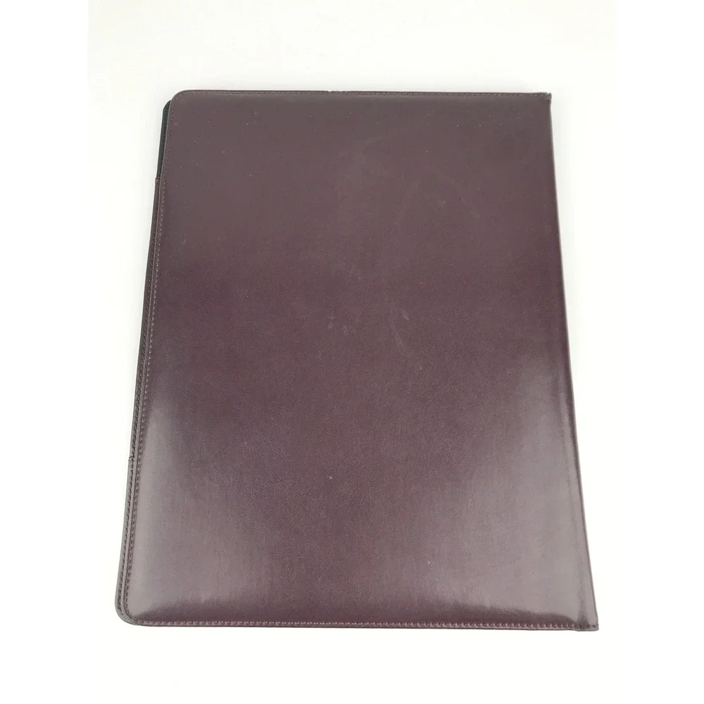 Day Runner Leather Portfolio Organizer Padfolio‎ Brown Business Document Holder